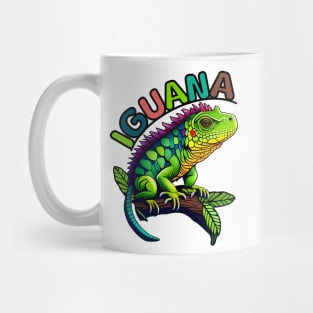 Animal Alphabet - I for Iguana Mug